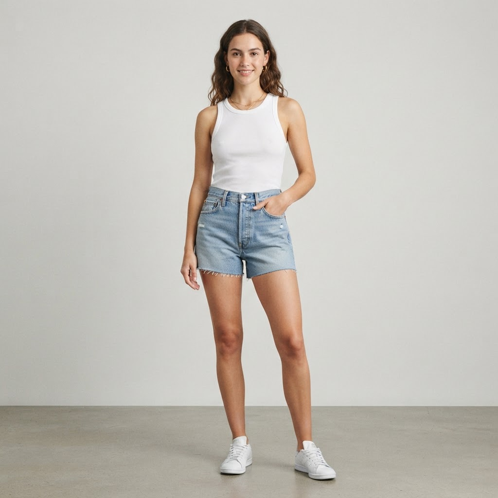Short Jeans Cintura Alta